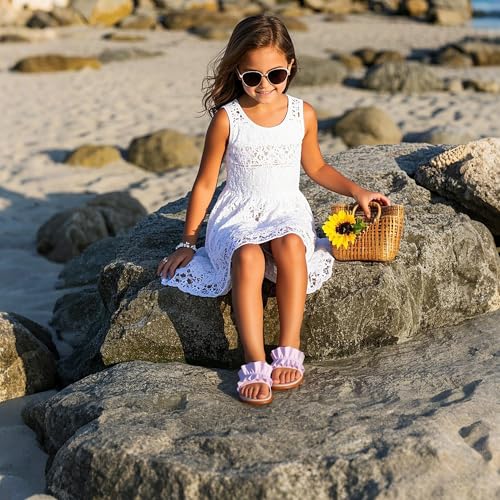 Image of THEE BRON Girls Cute Slip-On Slippers Stylish Sandals for Toddlers & Kids