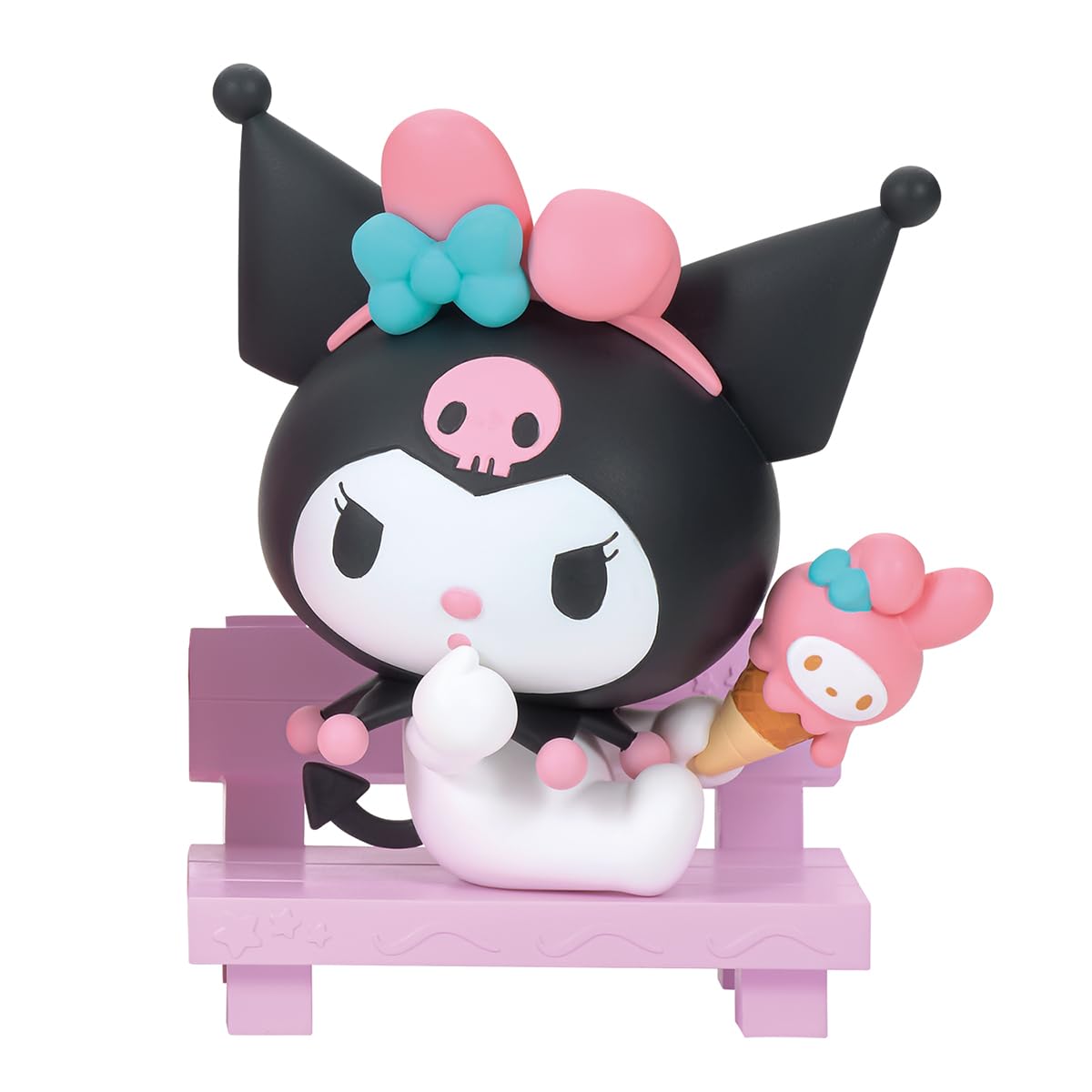 Banpresto Sanrio Nakayoshi Memories Kuromi Figura de Colección Bandai Estatuilla en Escala de 5” Original