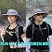ZOORON Sun Hats for Men Women Fishing Hat with Neck Flap,UPF 50+ Sun Hat Waterproof Wide Brim Bucket Hats for Safari Hiking
