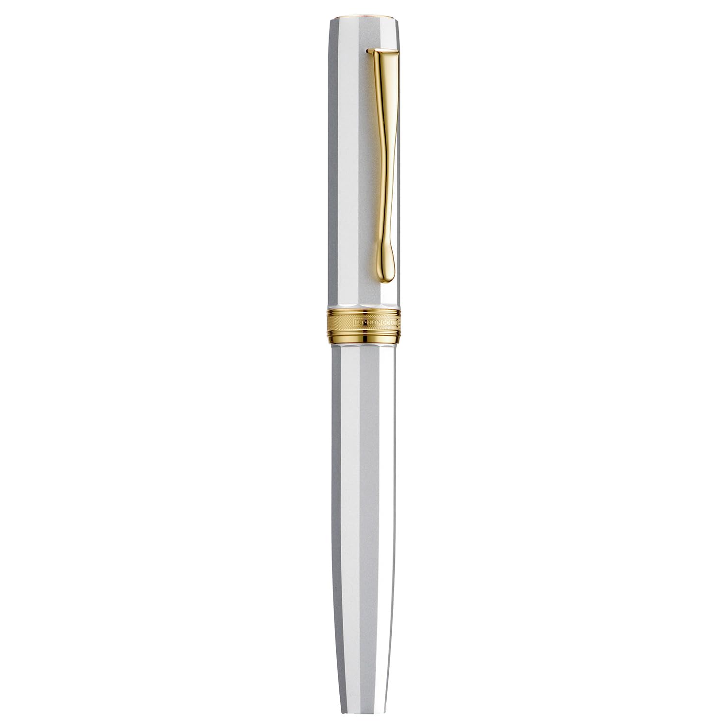Hong Dian N11 Fountain Pen, Extra Fine Gold Platinum-Silver Coated Soft Nib and Octagonal Geometric Design with Metal Case - Image 2