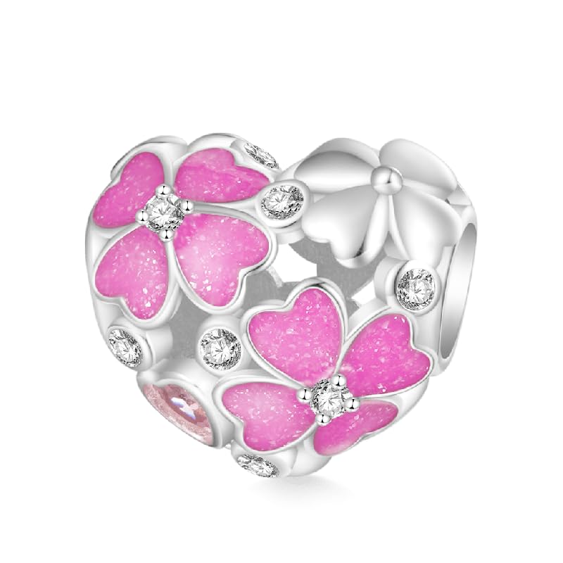 Image of GNOCE Witch Cauldron Pendant Charm,S925 Sterling Silver with Ruby Gemstones Dangle Charms Bead For Bracelets /Necklace Jewelry Gift For Women Girls Wife Daughter