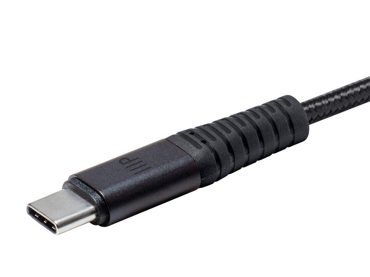 Monoprice Cavo USB 2.0 di tipo C per ricarica e sincronizzazione – 9,5 m/1,8 m/3 piedi/3 m, nero (3 pezzi) intrecciato in nylon rinforzato Kevlar, resistente, 5A/100 W, per Samsung, iPad Pro, MacBook,