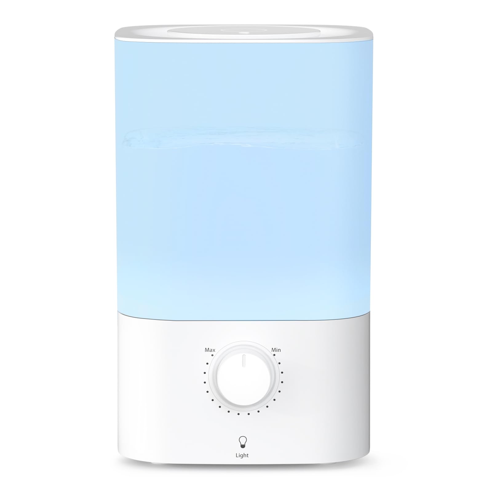 ZAFRO 3.2L Cool Mist Humidifier for Bedroom, 360° Adjustable Nozzle & 7 Color LED Night Light, Top Fill Design & Multiple Mist Levels, 24 dB Quiet
