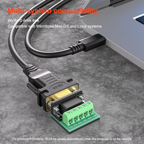 Adaptateur USB C RS422 RS485 FTDI Câble Convertisseur Windows Mac