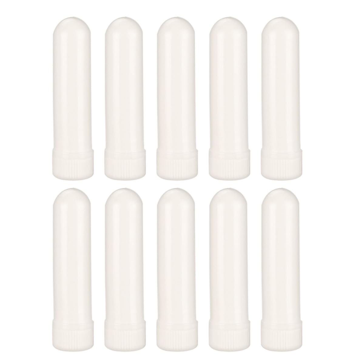Aromatherapy Essential Oil Diffuser Sticks 10Pcs White Empty Inhalers for Home and Allergy Relief