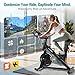 LABGREY Exercise Bike Indoor Cycling Bike Stationary Cycle Bike with Comfortable Seat Cushion, Quiet Fitness Bike for Home Cardio Workout (Blue - Magnetic Bike)