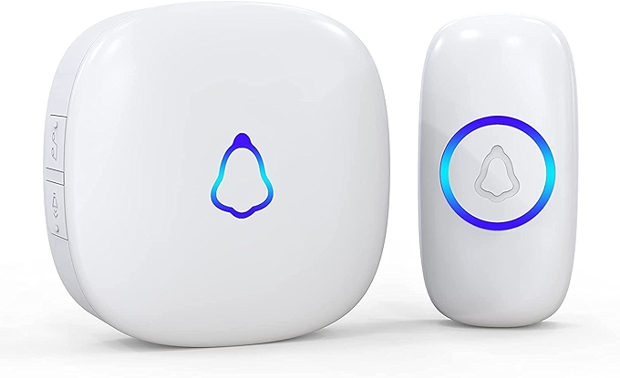 SECRUI无线门铃，易安装，调节音量，防水LED指示灯