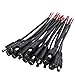 RGBZONE 10 Pair (Male & Female) 2.1 x 5.5mm DC Power Cable for LED Strip Lights and Security CCTV Pa