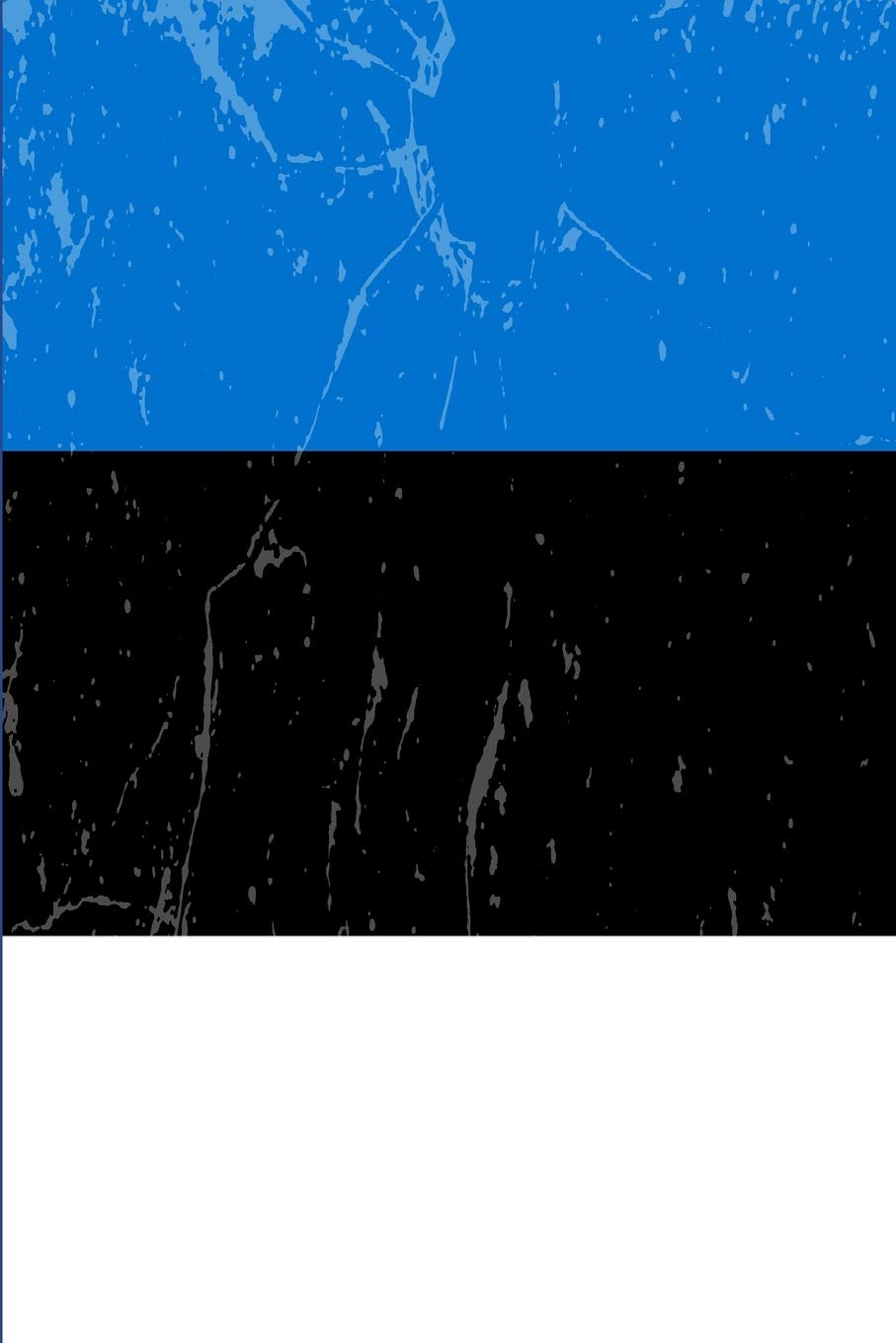 Estonia Flag Journal: Blank lined Notebook to write in