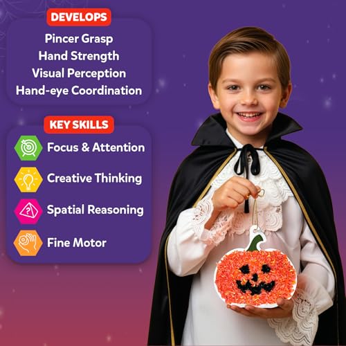 Image of Skillmatics Poke-in Art - Halloween Decor, DIY Wood Craft Kit for Kids