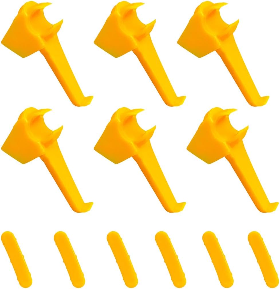 6 Sets Car Tire Changer Plastic Insert, Wheel Rim Edge Protector Tool for Mount Demount Duck Head, Tyre Machine Guard Front & Rear Inserts Kit, Tire Machine Car Accessories