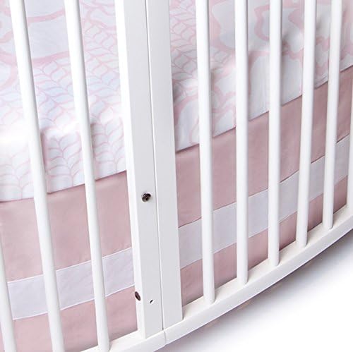 Oilo Stokke Sleepi Woven Band Crib Skirt, Blush
