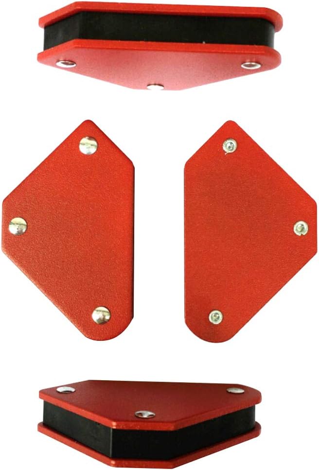 Magnets Welder 4-Pack Set Arc Tig Mig Welding Magnet Holder 45° 90°135°Fixed Angle Tool, Strong Hand Soldering Tools Corner Magnet Clamp