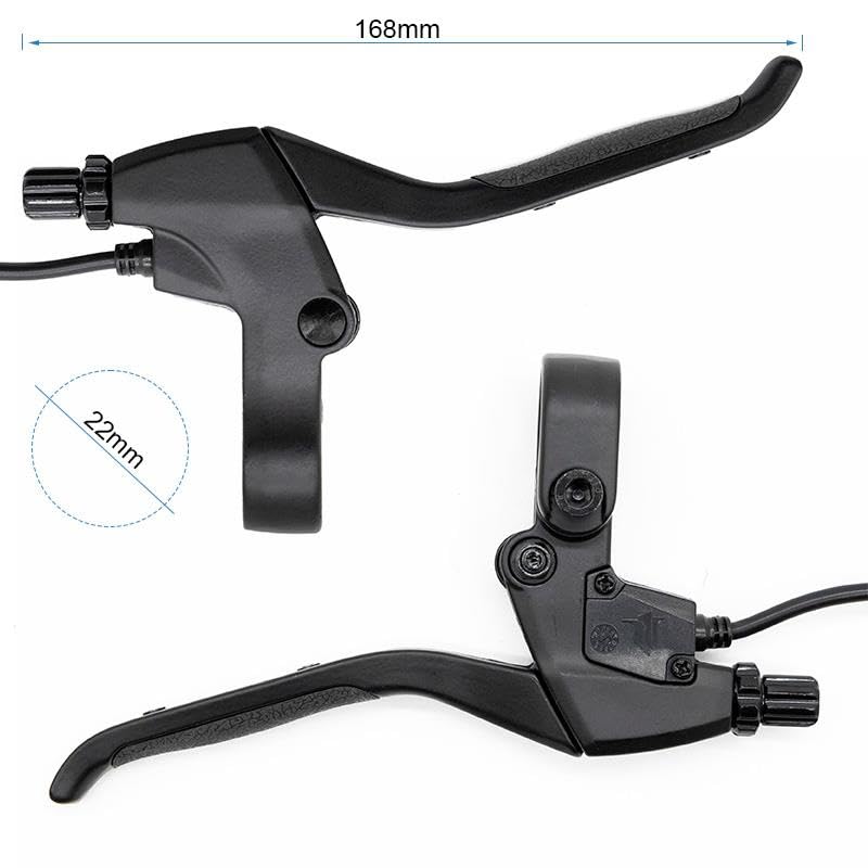 Compatibile con Manopola del freno Monopattino Elettrico con sensore R e L e tenditore - Connettore impermeabile