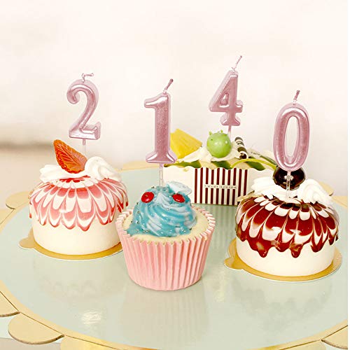 5Th Birthday Candle Five Years Pink Happy Birthday Number 5 Candles For Cake Topper Decoration For Party Kids Adults Numeral 15 54 59 85 58 50 25 75 #TOP6