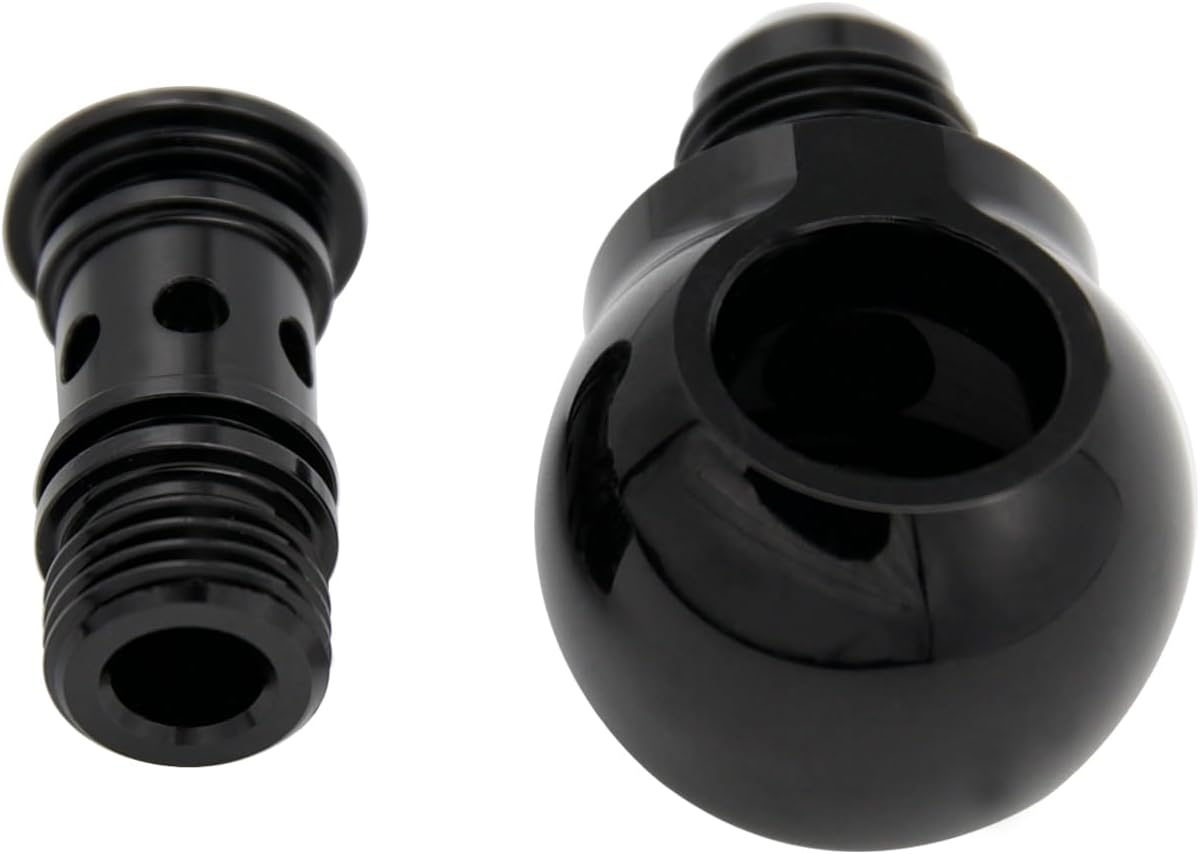 Banjo -6 AN Male to ORB-AN6 (9/16"-18 UNF) Banjo Bolt Assembly Fitting Adapter Aluminum Black