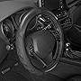 Caterpillar HexSport Black Carbon Fiber Steering Wheel Cover, Standard 15 inch Size, Durable and Comfortable with Advanced Grip, Car Steering Wheel Cover for Auto Truck Van SUV