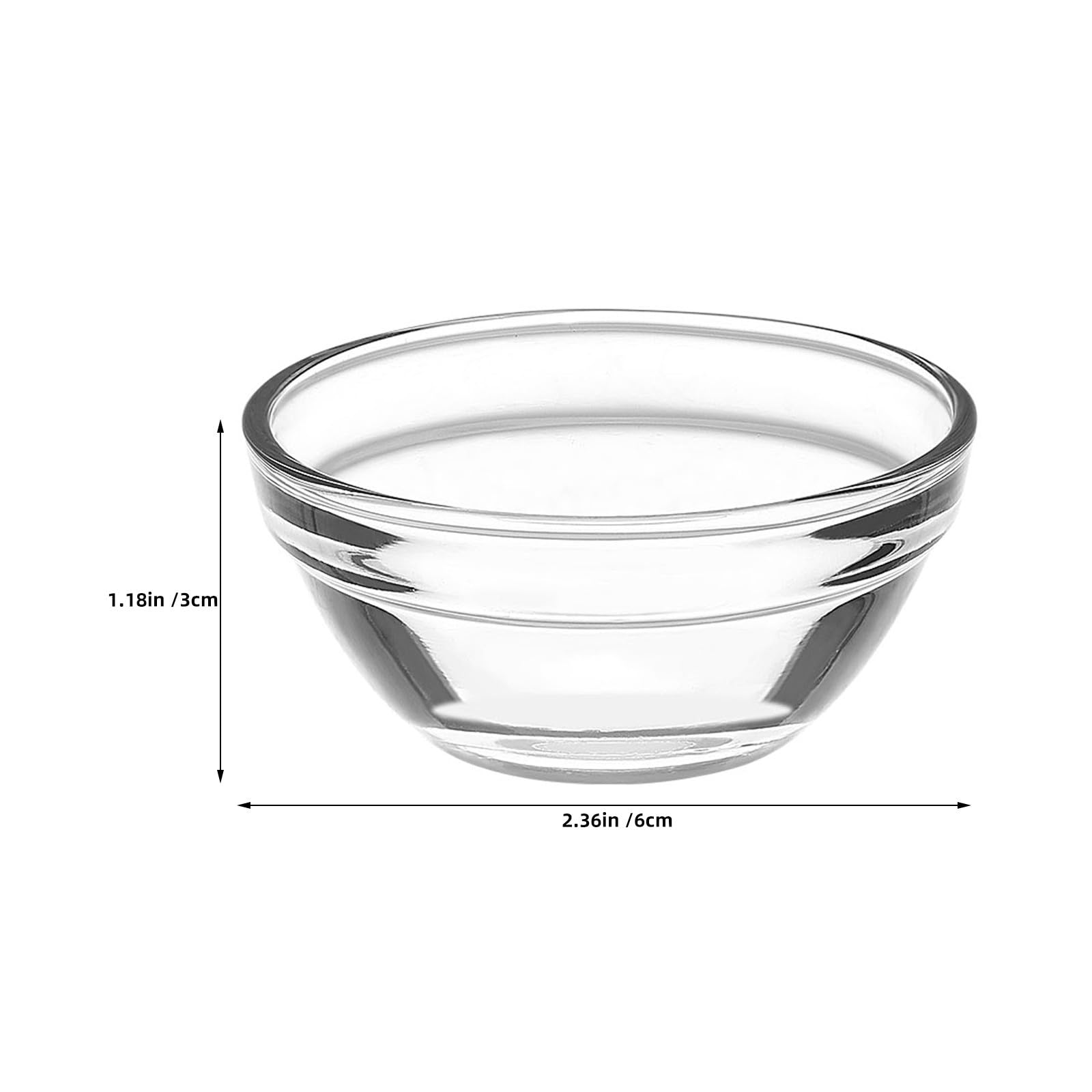 ibasenice 24 Stück Glasschälchen für Desserts aus Glas mit Stabilem Boden Spülmaschinenfest Rund für Individuelle Desserts bei Zusammenkünften