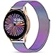JKD Metal Bands Compatible with Samsung Active 2 Watch Bands/Galaxy Watch 4 Band 40mm 44mm, Galaxy Watch 5 Band/Galaxy Watch 5 Pro Band/Galaxy Watch 3, 20mm Stainless Steel Strap Women Men, Colorful