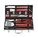 Produktbild FIXKIT Grillbesteck Set Grillset Grillzange Tragbares Grillzubehör im Alukoffer aus Edelstahl, für Grill im Garten, Terrasse, Veranda Order Küche(18-TLG)