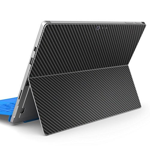 Surface Pro 4 専用スキンシール Microsoft サーフェス サーフィス ノートブック ノートパソコン プレミアム カーボン carbon シート 黒 ブラック カバー ケース フィルム ステッカー アクセサリー 保護surface4xx-