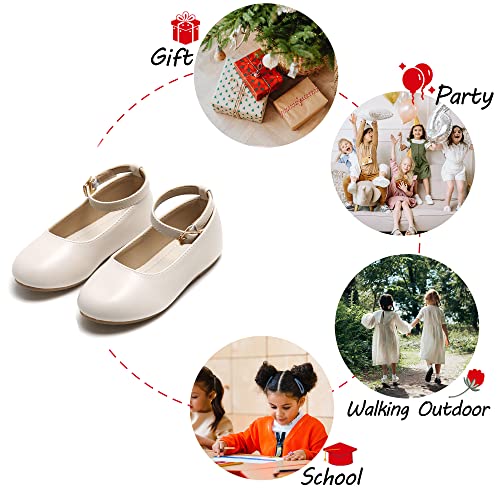 Toddler Flower Girl Dress Shoes - Little Girl Ballet Flats Sparkly Wedding Party4