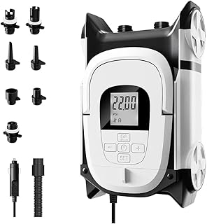 22PSI Paddle Board Pumpe 12V DC Sup Elektrische Pumpe Auto Zweistufige pumpe Mit Auto-Stopp Geeignet Inflator & Deflator Paddle-Boards,Schlauchboote,Kayaks und Wassersport