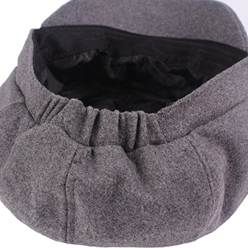 Ykybhx 1PCS Newsboy Cap Wool Visor Beret Soft Octagonal Hat Adjustable Fashin Driving Hunting Hat for Girls Women 03