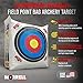 Morrell Weatherproof Supreme Range Adult Field Point Archery Bag Target with NASP Scoring Rings, Nucleus Center, and IFS Technology, White