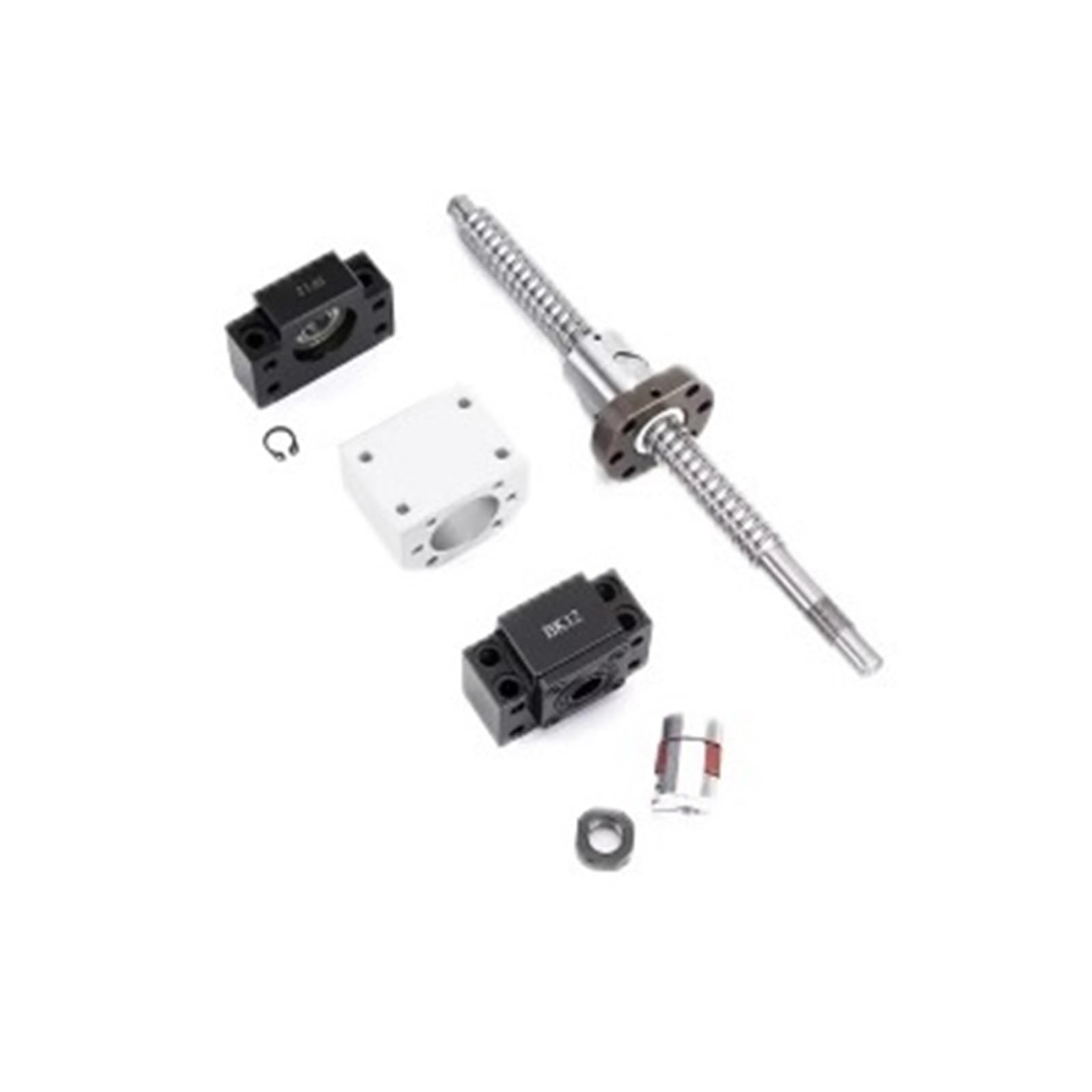 Metal Ball Screw nut end Processing 4PC HGH25CA Carriage +2PC HGR25 150-1000mm Linear Square Guide Rail+SFU2010 Ball Screw+BKBF15+Coupling+DSG20H(650mm)