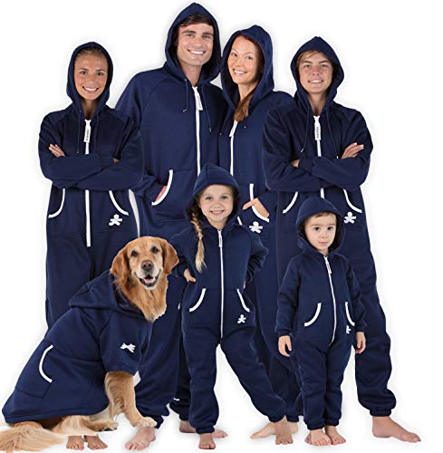 Joggies - Family Matching Oxford Blue Hoodie Onesies for Boys, Girls, Men, Women