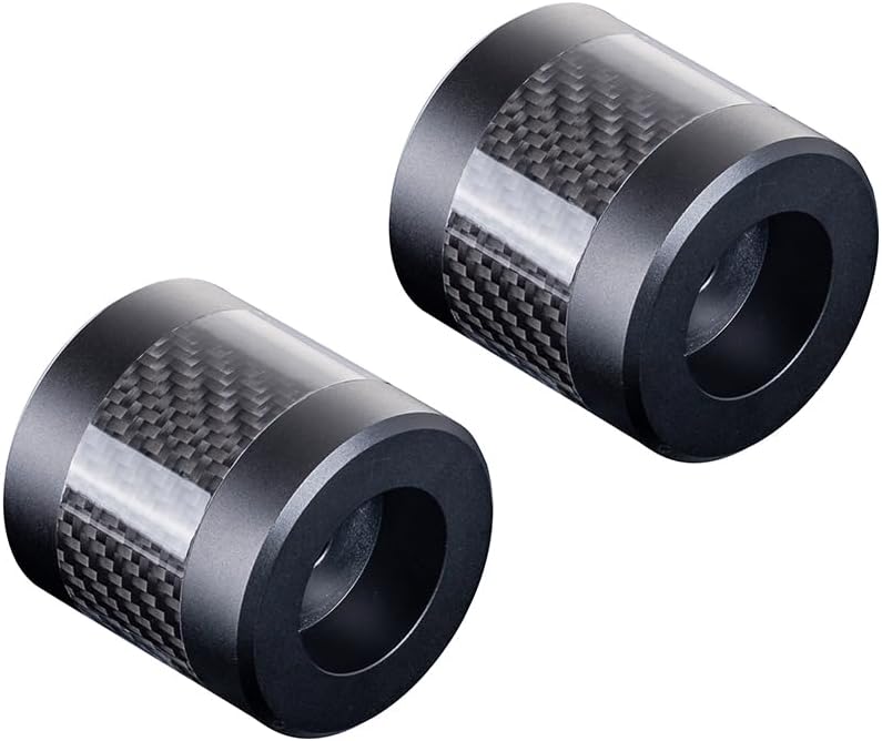Advanblack Protek Machined CNC Alumium with Carbon Fiber Inlay Crash Bar Slider (Black CNC w/Carbon Inlay)