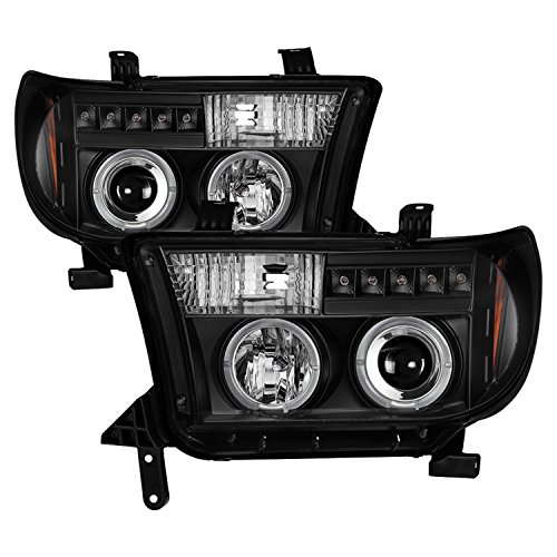 Spyder Auto 5012029 LED Halo Projector Headlights Black/Clear