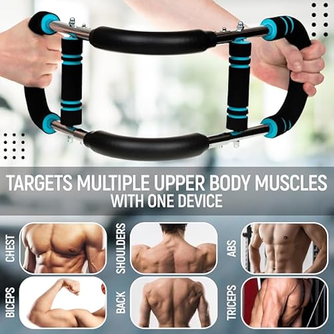 Twister Arm Trainer, 50-80 lb Adjustable Chest Workout Equipment, Shoulder Arm and Chest Muscle Trainer, Portable Detachable Upper Body