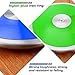 Wettarn 2 Pcs Discus, Man Women Discus Track and Field Discuses Track and Field Equipment (1 kg,Blue+Green)