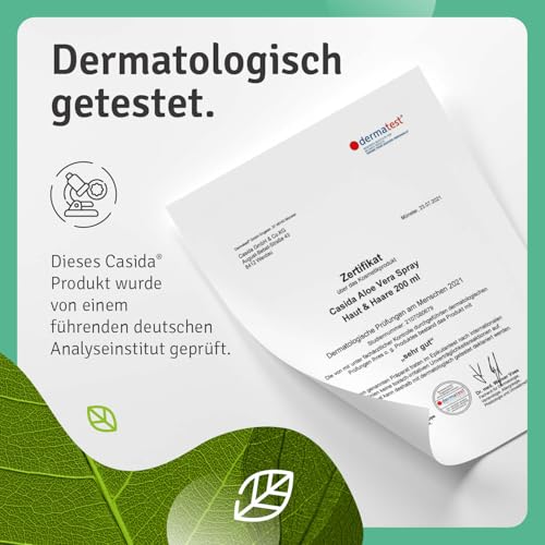 Aloe Vera Spray Haut & Haare - Intensives Feuchtigkeitsspray mit Aloe Vera - aus der Apotheke - 200 ml