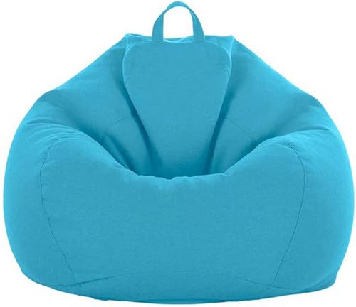 Miniatura 6 de Funda para puf de almacenamiento de animales de peluche (sin relleno), extra suave, funda de repuesto de algodón y lino de espuma viscoelástica para