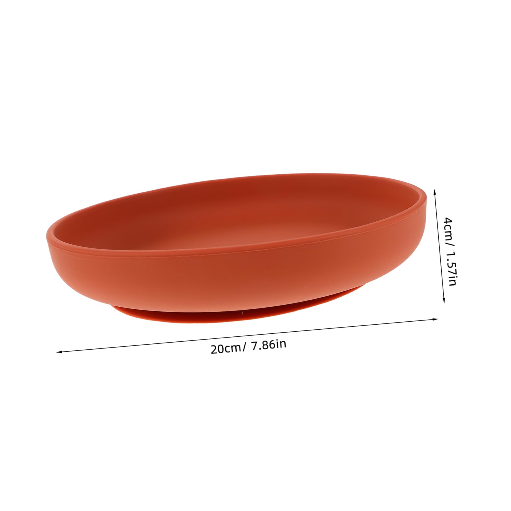 Healeved Silicone Spill Proof Bowl for Elderly and Disabled Non Slip Suction Plate Adaptive Dining Tableware for and Seniors Caramel Color and