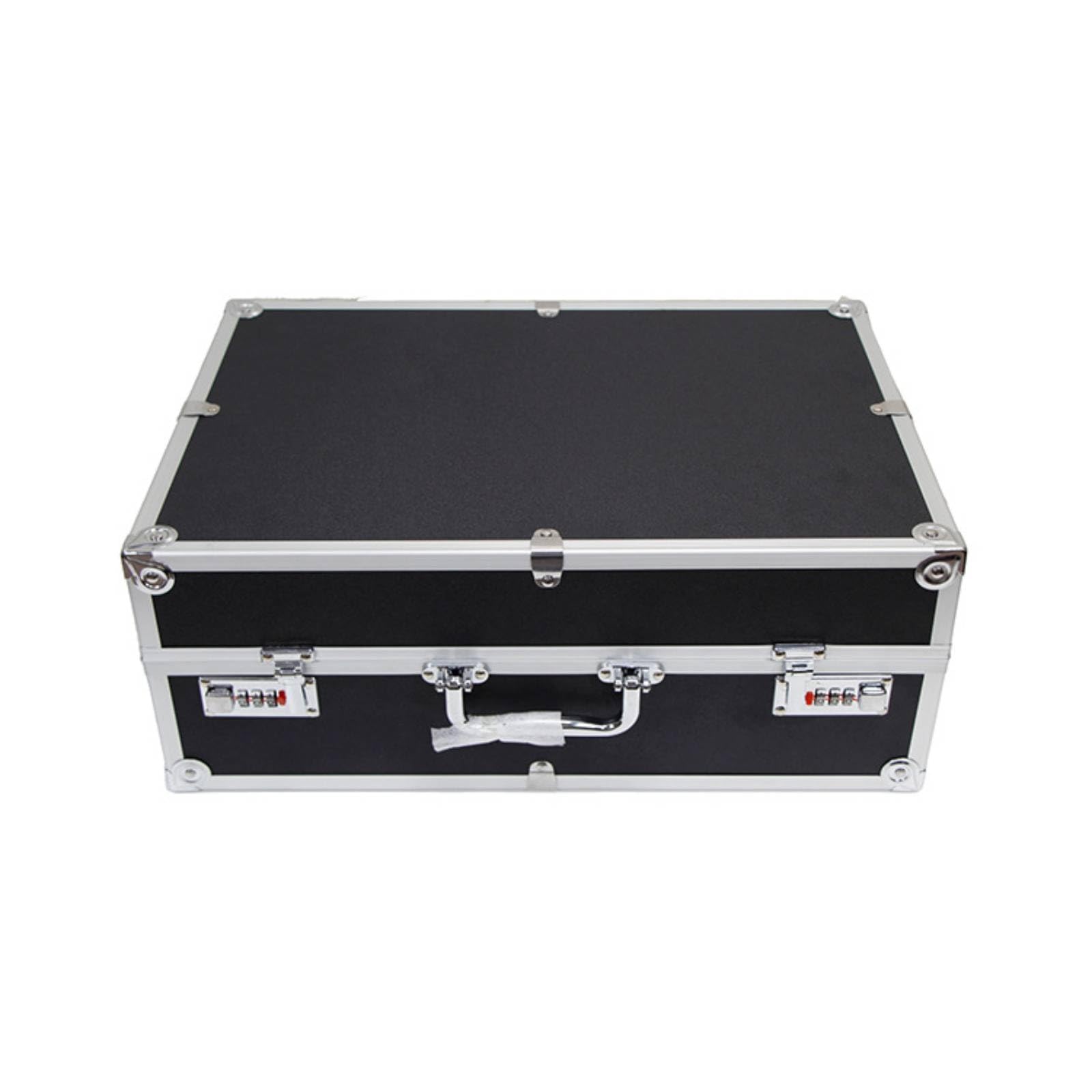 predolo Custodia in Alluminio con Interno in Schiuma Antiurto Valigetta Alluminio Robusto Valigetta con Schiuma Raster per Collezionisti di Carte