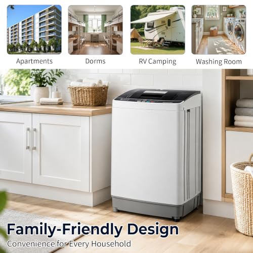 Image of Winado 28LBS Full Automatic Portable Washing Machine with Drain Pump
