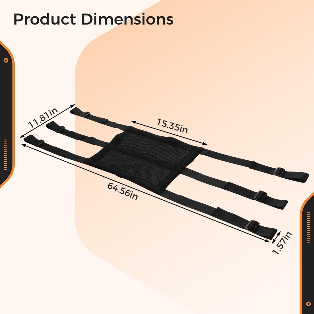 BOSREROY Seat with Mesh for Treestand Universal, Adjustable Seat Strap Set 15.3 Soft X 11.8, Stands Climbing for Seat Fitting Universal, Hunting for Seat Stand Tree Replacement