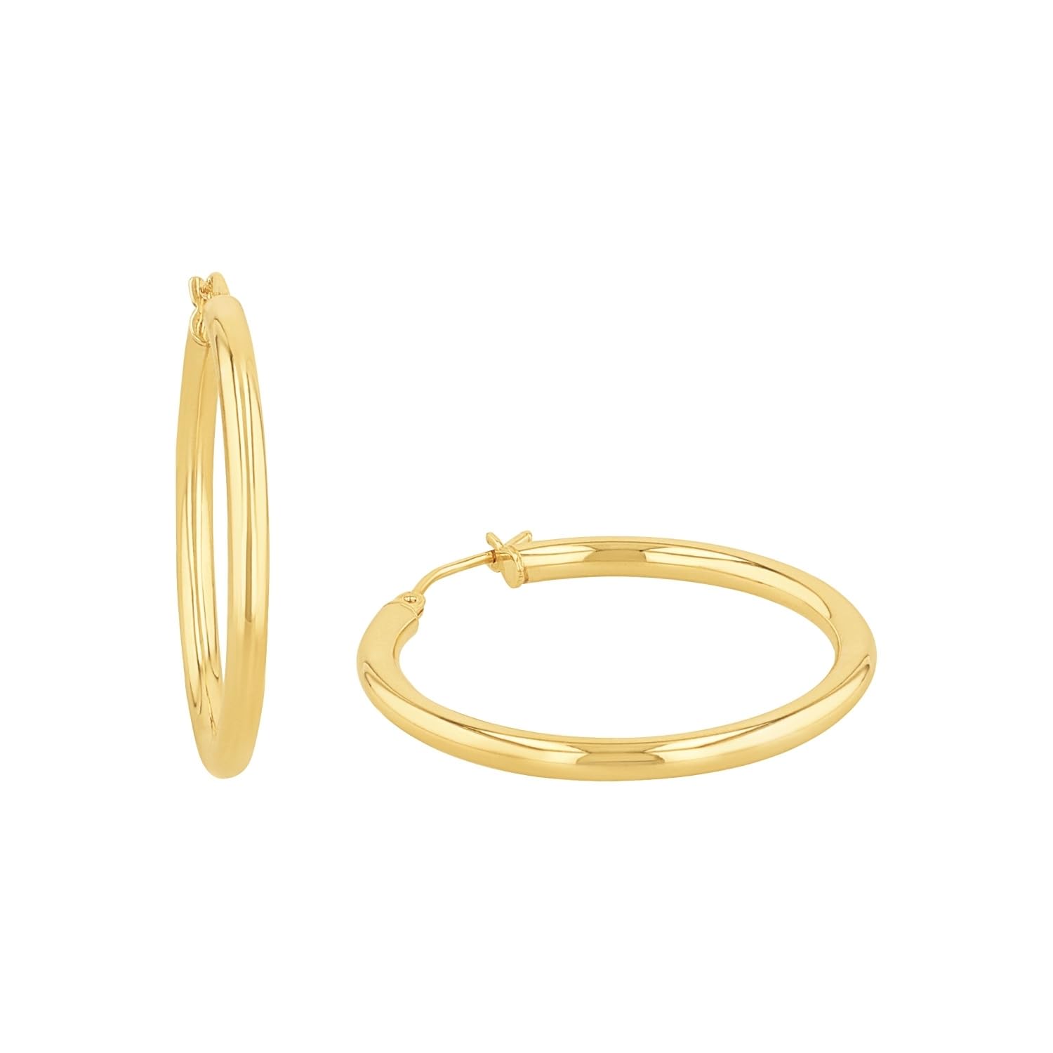 Amor Creolen Damen Ohrschmuck, 2,8 cm, Gold, Kommt in Schmuck Geschenk Box, 2013901