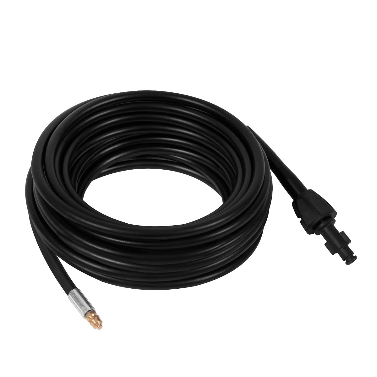 VONROC Manguera de limpieza de tuberías / desatascador de desagües 15m | para hidrolimpiadoras de las series V14, V18 y V22