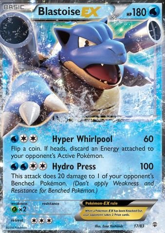 Pokemon - Blastoise-EX (17/83) - Generations - Holo