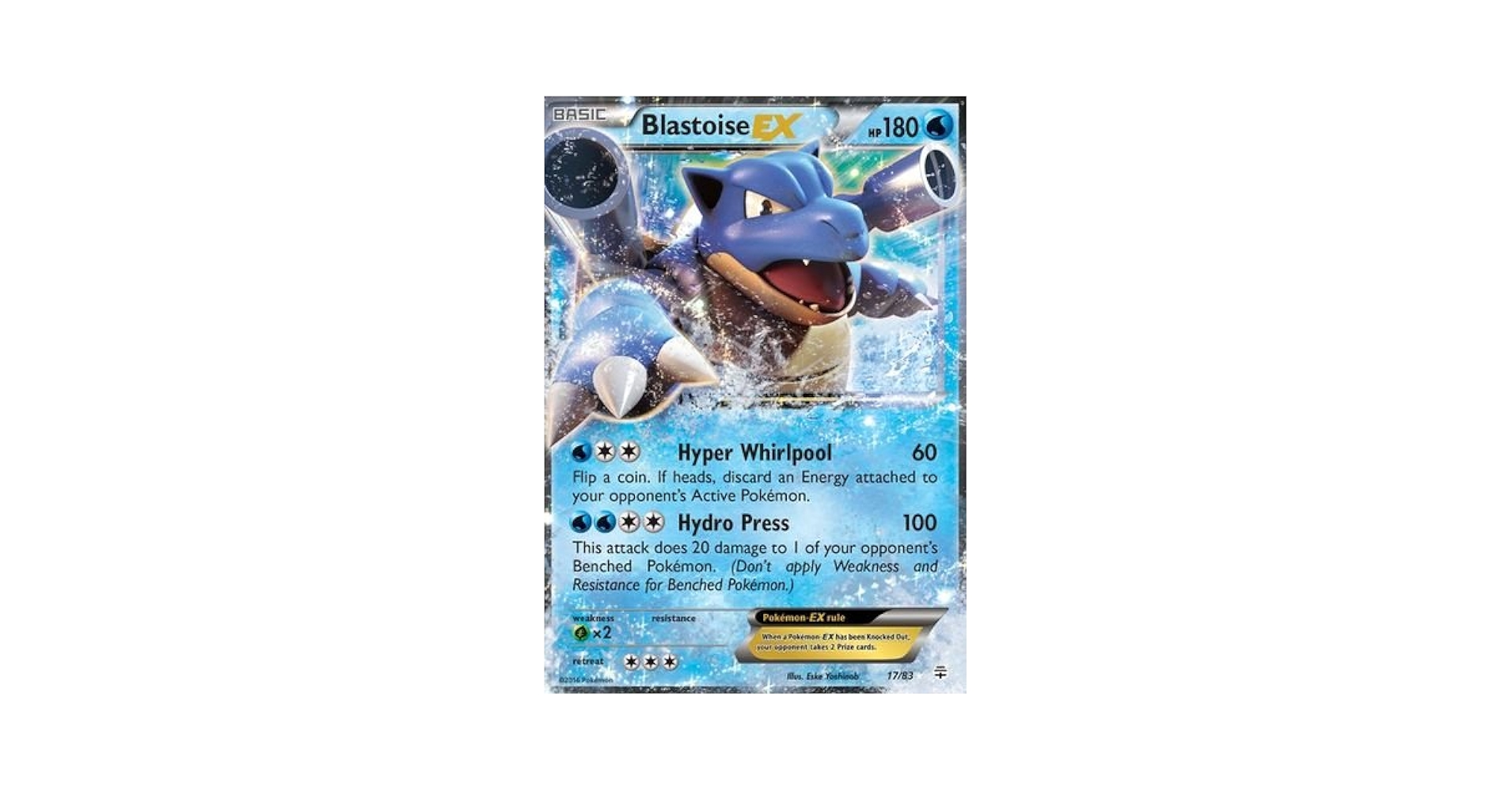 Amazon.com: Pokemon - Blastoise-EX (17/83) - Generations