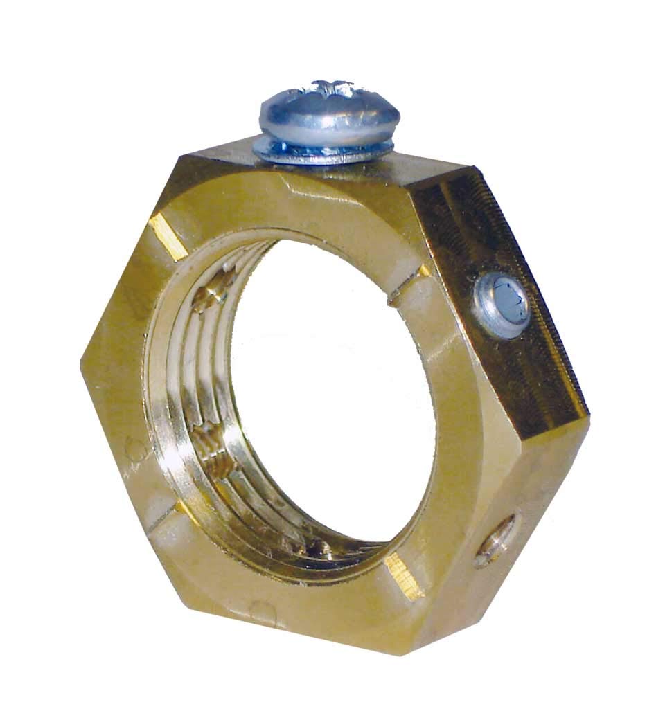 Buy Earthing Nut SWA Size 20mm Brass Earthing Locknut Online at