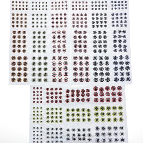 549 piezas de ojos holográficos 3D para señuelos de pesca miniatura 1