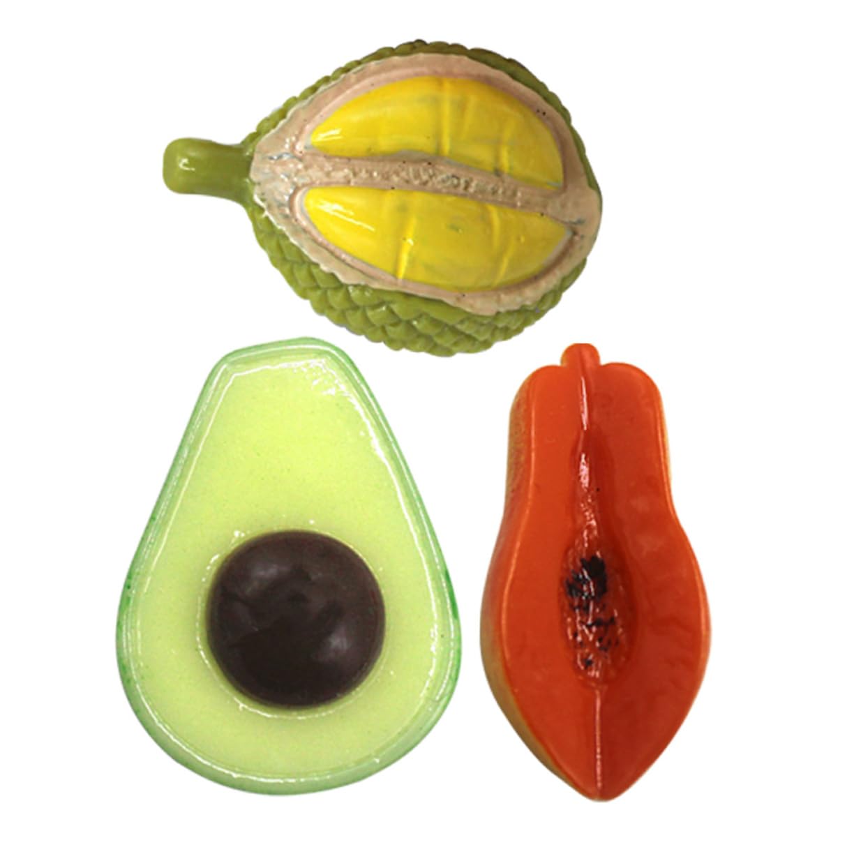 Amazon.co.jp: TOPPERFUN 樹脂製の 装飾的な 果物の 模型 3個セット