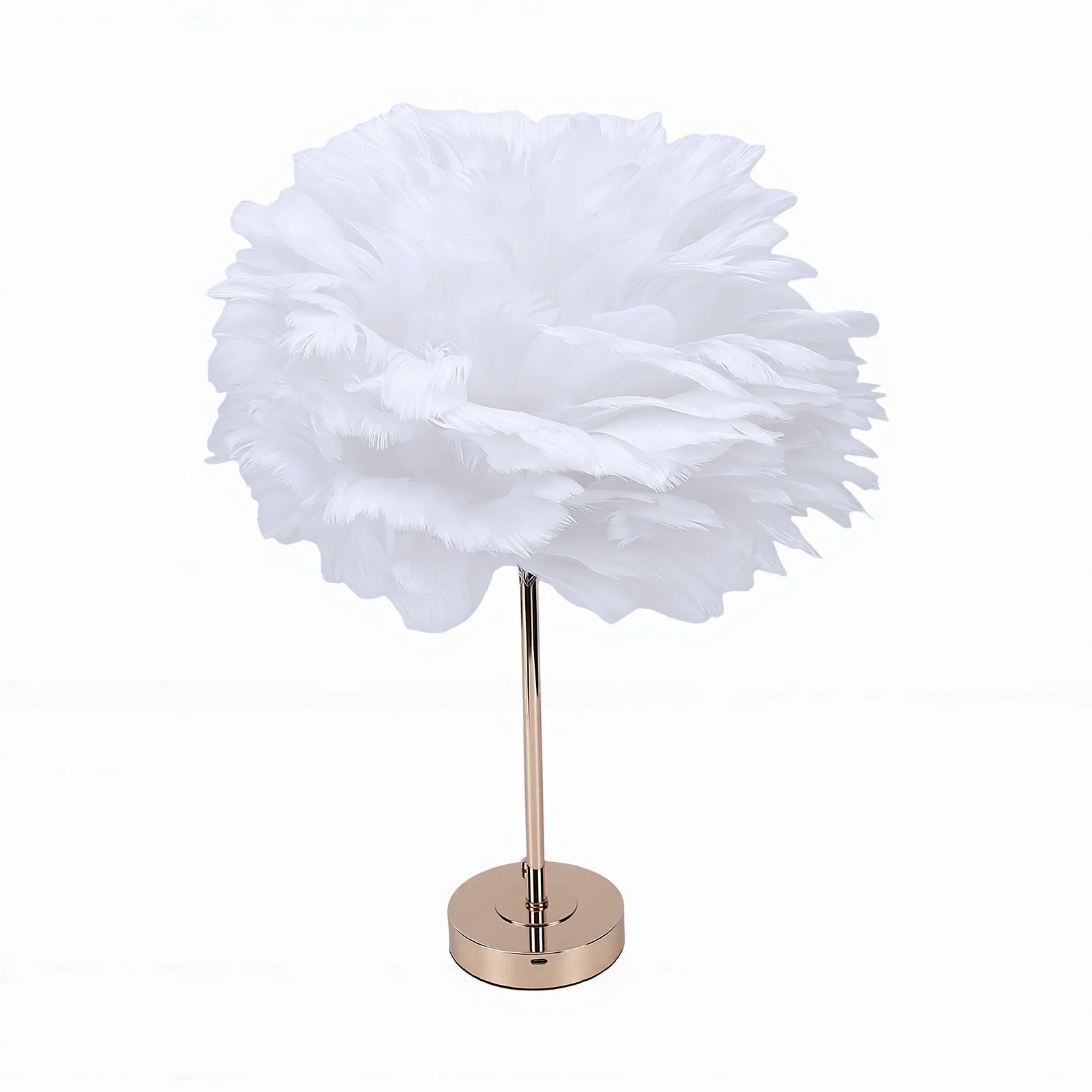 Marhynchus Luz Nocturna de Plumas Modernas, Regulable por Tacto (WHITE)