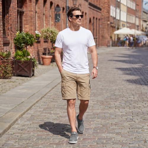 Image of FitVille Wide Diabetic Walking Shoes for Men, Lightweight Non-Slip Breathable Casual Shoes for Swollen Feet for Standing All Day